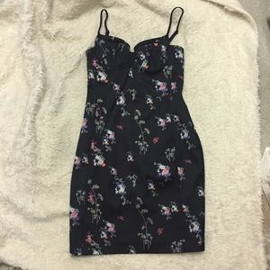 Bustier floral dress H&M